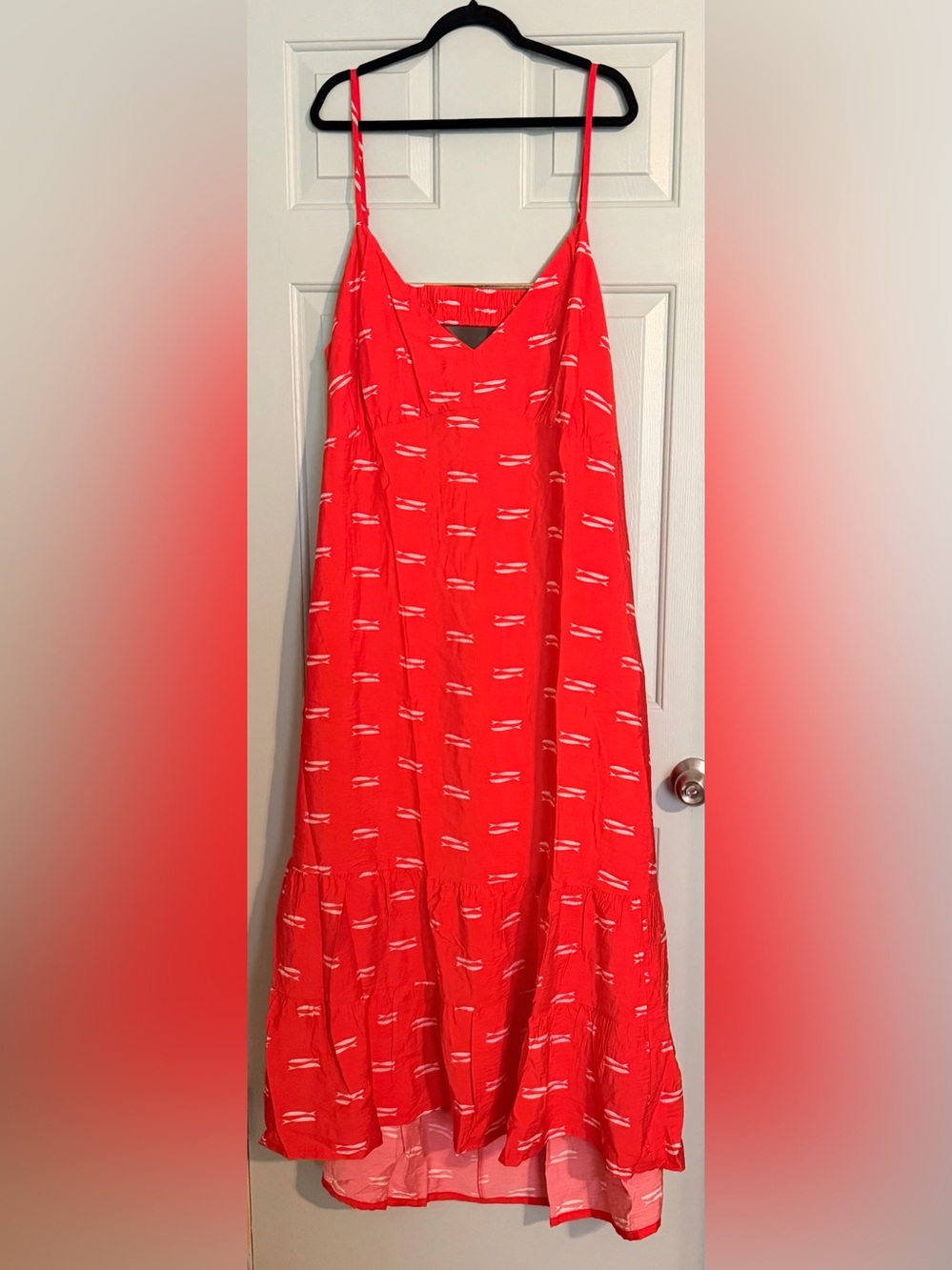 Red Patterned Dress - Picture 8 of 8